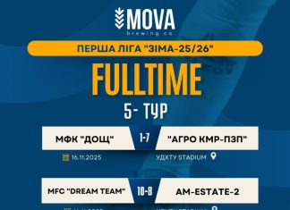Огляд 5-го туру MOVA Чемпіонату області з футзалу (Перша ліга)